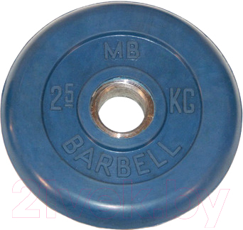 Диск для штанги MB Barbell d31мм 2.5кг - фото