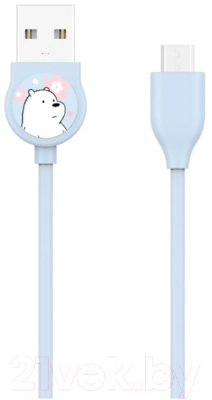 Кабель Miniso We Bare Bears MicroUSB / 7774 - фото