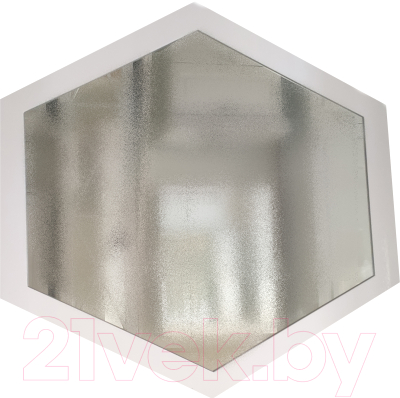 Зеркало Garda 5_600_PVC (белый глянец) - фото