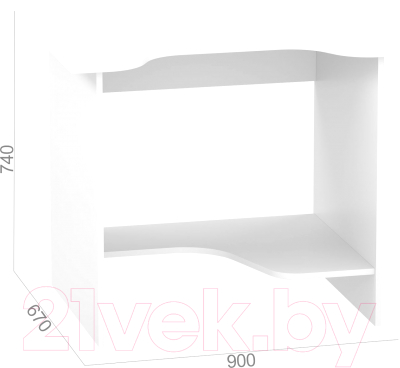 Геймерский стол Сокол-Мебель КСТ-03 (белый)