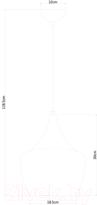 Потолочный светильник Arte Lamp Cappello A3407SP-1BK