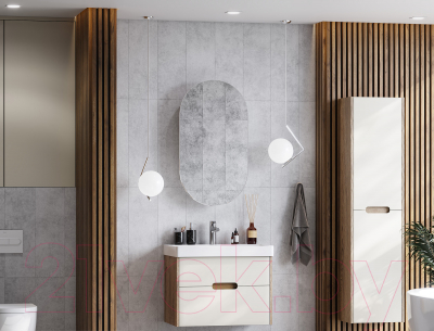 Шкаф с зеркалом для ванной Акватон Оливия (1A254502OL010)