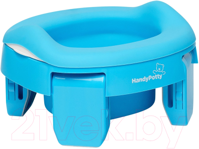 Дорожный горшок ROXY-KIDS HandyPotty / HP-255B (голубой) - фото