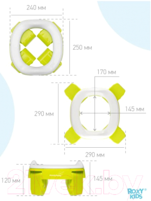 Дорожный горшок ROXY-KIDS HandyPotty / HP-255C (лайм)