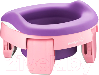 Дорожный горшок ROXY-KIDS HandyPotty / HP-255E (розовый) - фото
