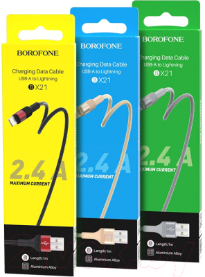 Кабель Borofone BX21 Outstanding AM-8pin Lightning
