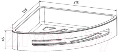 Полка для ванной IDDIS SHE11SBi44