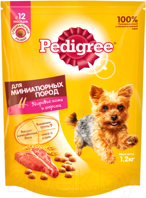 Сухой корм для собак Pedigree Для взрослых собак миниатюрных пород с говядиной - фото