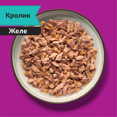 Влажный корм для кошек Whiskas Мясная коллекция с кроликом