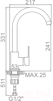 Смеситель Ledeme L4033B-2