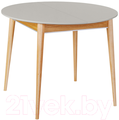 Обеденный стол ТехКомПро Арека К1100 / 121760 (бук/шале/подстолье тон 2/ножка 8) - фото