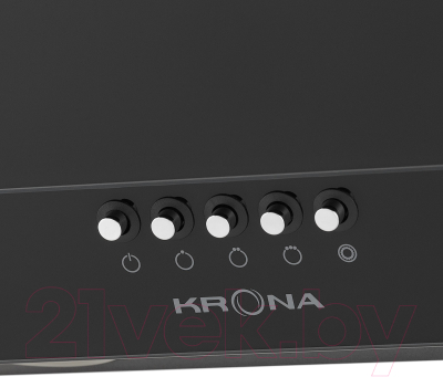 Вытяжка наклонная Krona Venera 600 Black PB / КА-00001087