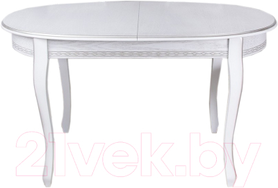 Обеденный стол ТехКомПро Азалия 2 / 121195 (дуб/тон 1 с серебристой патиной) - фото