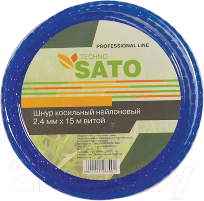 Леска для триммера Sato Techno 2.4мм x 15м - фото
