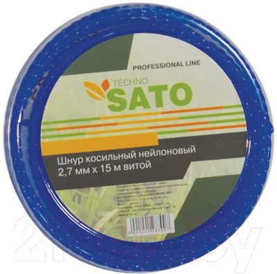 Леска для триммера Sato Techno 2.7мм x 15м - фото