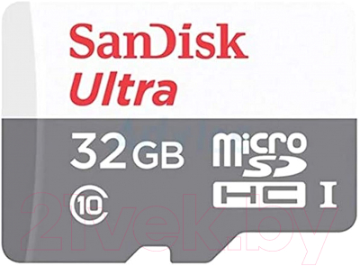 Карта памяти SanDisk Ultra MicroSDHC Class10 32GB (SDSQUNR-032G-GN3MN) - фото