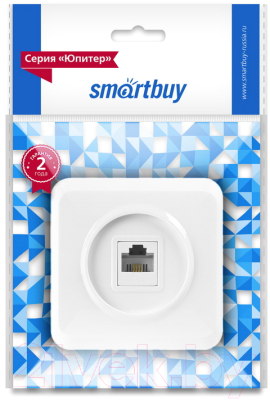 Розетка SmartBuy Юпитер SBE-03w-S1-PH