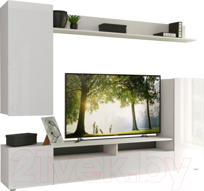 Горка Империал Лия (белый/белый глянец) - фото