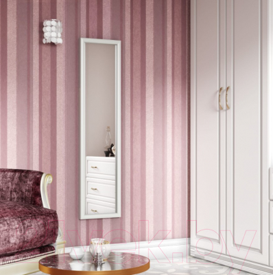 Зеркало Континент Ретта 30x120 (белый)