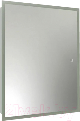 Шкаф с зеркалом для ванной Континент Reflex Led 60x80 - фото