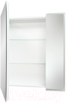 Шкаф с зеркалом для ванной Континент Reflex Led 70x80