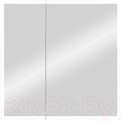 Шкаф с зеркалом для ванной Континент Reflex Led 80x80 (с датчиком движения)