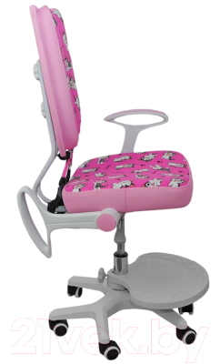 Кресло детское AksHome Pegas (ткань розовый с котятами)