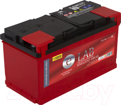Автомобильный аккумулятор E-Lab 6СТ-100NR 850А - фото