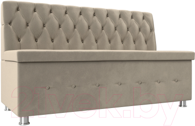 Скамья кухонная мягкая Лига Диванов Вента 284 / 108768 (микровельвет, бежевый) - фото