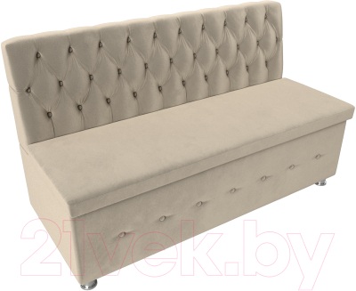 Скамья кухонная мягкая Лига Диванов Вента 284 / 108768 (микровельвет, бежевый)
