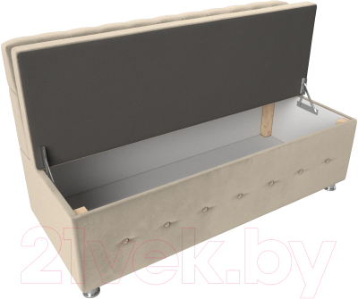 Скамья кухонная мягкая Лига Диванов Вента 284 / 108768 (микровельвет, бежевый)