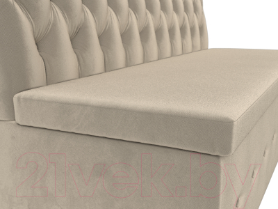 Скамья кухонная мягкая Лига Диванов Вента 284 / 108768 (микровельвет, бежевый)