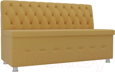 Скамья кухонная мягкая Лига Диванов Вента 284 / 108769 (микровельвет, желтый) - фото