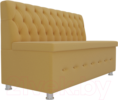 Скамья кухонная мягкая Лига Диванов Вента 284 / 108769 (микровельвет, желтый)
