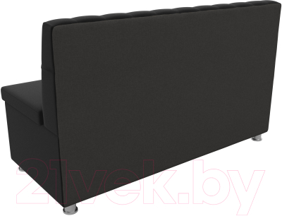 Скамья кухонная мягкая Лига Диванов Вента 284 / 108775 (микровельвет, черный)
