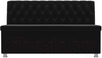 Скамья кухонная мягкая Лига Диванов Вента 284 / 108775 (микровельвет, черный)