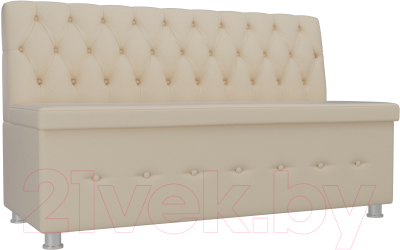 Скамья кухонная мягкая Лига Диванов Вента 284 / 108779 (экокожа, бежевый) - фото