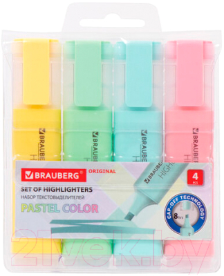 Набор маркеров Brauberg Original Pastel / 151697 - фото
