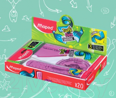 Набор для черчения Maped Twist'n Flex / 895024