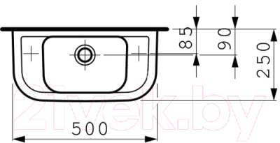 Умывальник Laufen Pro 50 / 169570001061