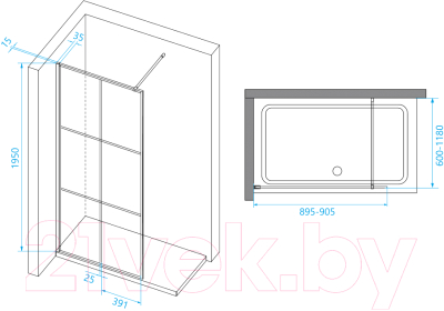 Душевая стенка RGW Walk In WA-111B / 411011109-84