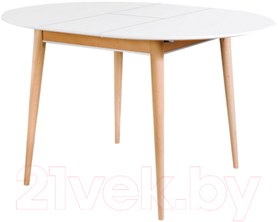 Обеденный стол ТехКомПро Арека К1100 / 121759 (бук/тон 1/подстолье тон 2/ножка 8)