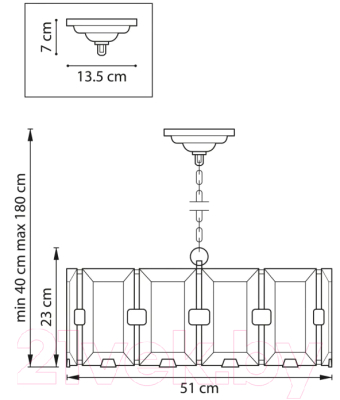 Люстра Lightstar Novara 713267 (MD20104-6A)