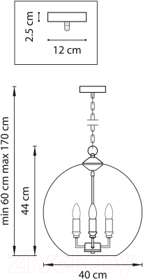 Люстра Lightstar Sferico 729131