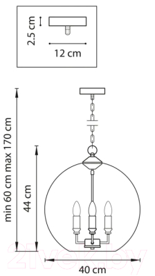 Люстра Lightstar Sferico 729134