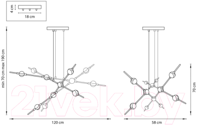 Потолочный светильник Lightstar Bergamo 745247