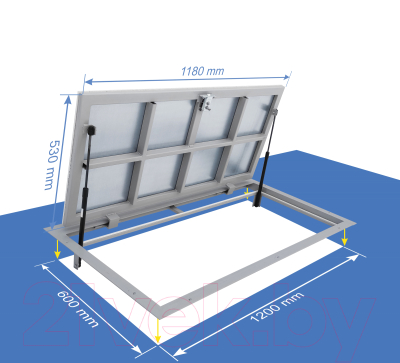 Люк напольный Lukoff Гарант Премиум 60x120 П