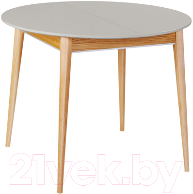 Обеденный стол ТехКомПро Арека К1200 / 121763 (бук/шале/подстолье тон 2/ножка 8) - фото