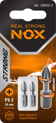 Набор бит Nox Strong Torsion C6.3 Ph2-25 / 336225-2 - фото