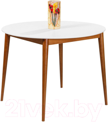 Обеденный стол ТехКомПро Арека КН800 / 121765 (бук/тон 1/подстолье тон 6/ножка 8) - фото